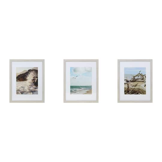 3 Pack Gallery™ Gray Frame with Mat by Studio Décor®